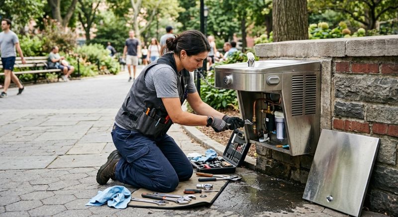 Drinking Fountain Installation in Carson City, NV