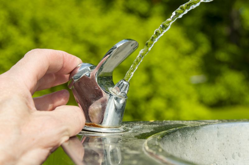 Drinking Fountain Installation detail