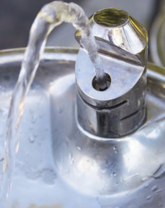 Drinking Fountain Installation detail